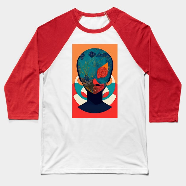 Mask Baseball T-Shirt by ArtBeatsGallery